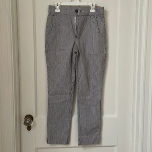 Hollister blue and white striped pants